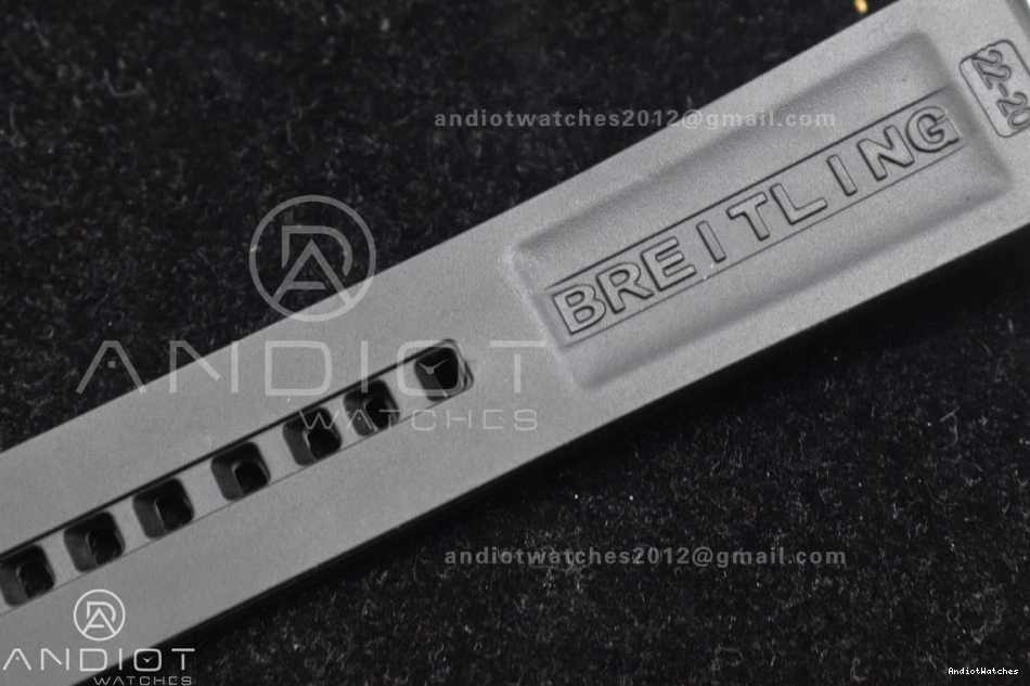 1:1 Rehaut Rubber Bezel Strap TF Best Edition with On Yellow Casual Black and Automatic Superocean 471 A Dial Black 44 1117